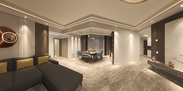 A李起森-山顶御景园144㎡2室-装修设计方案