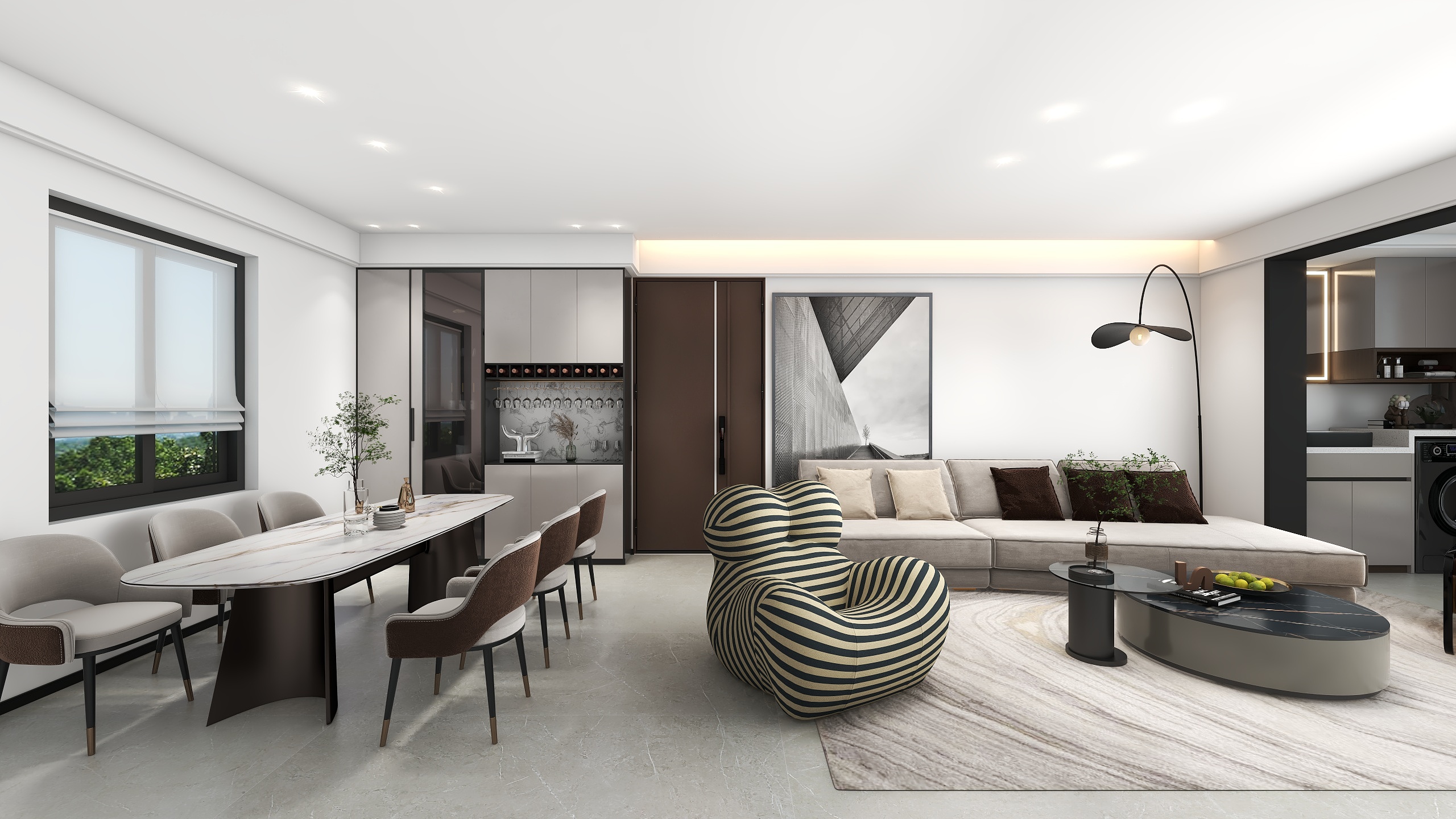 南难南-现代轻奢  桂花苑装修效果图