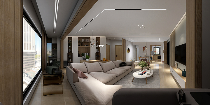 欧尚家装饰设计-山海春风30-3-502-副本-装修设计方案