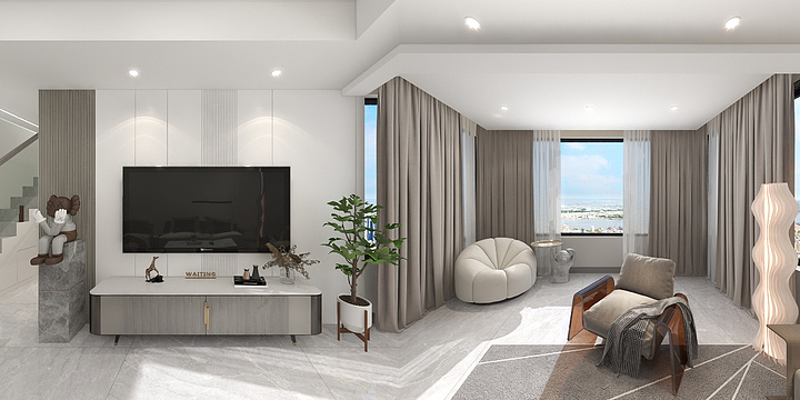 地北-雍景半岛跃层.dwg-装修设计方案