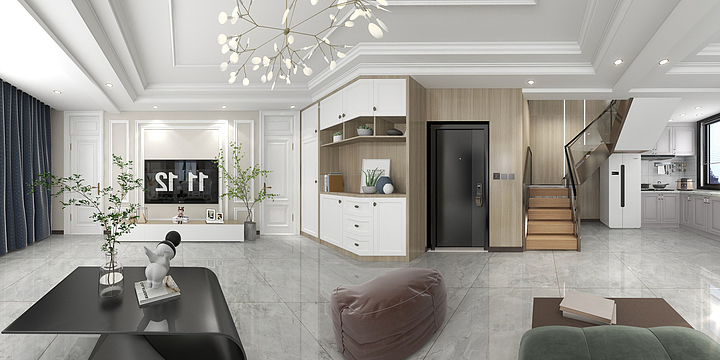 代呼春-跃层 一层.dwg   9220-装修设计方案