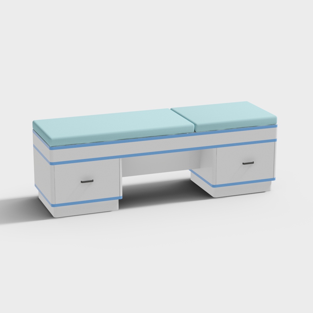 理邦家具-医疗家具-YB05起背诊床3D模型