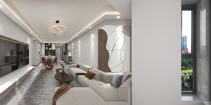 深澜空间设计-鹭湖郎廷105.dxf-装修设计方案