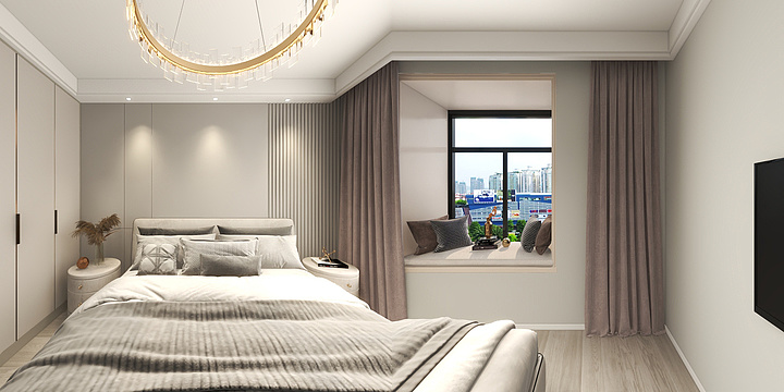 梦久空间设计-澳丽印象现代风-装修设计方案