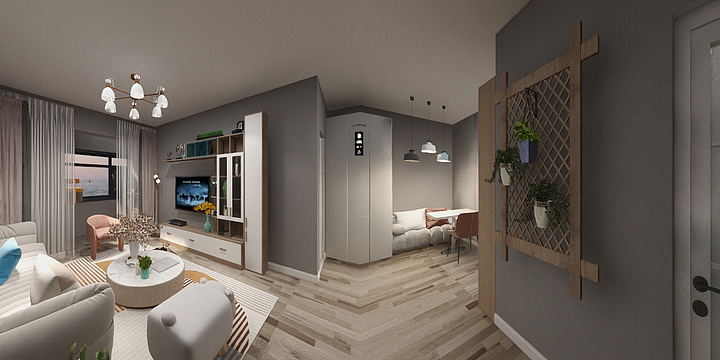 王宇  школа-枣园尚城小区3-1-1102-装修设计方案