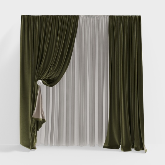 Art Deco Curtains,Brown