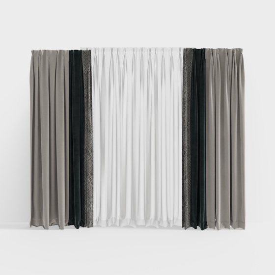 Avant garde Curtains,Gray