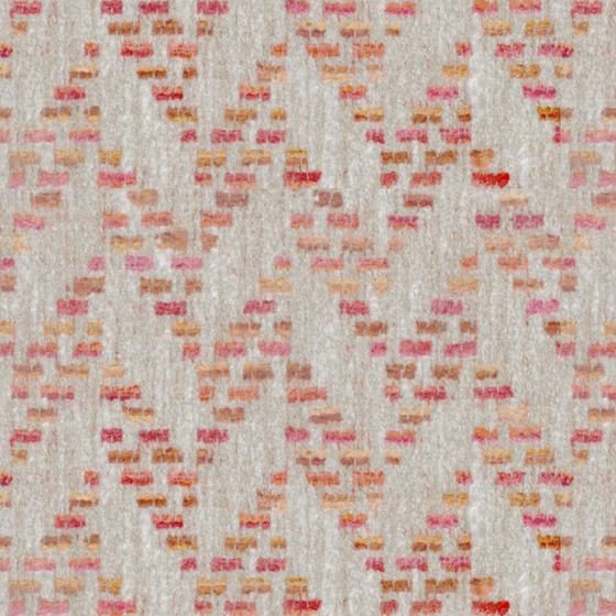 Bru Buru Geometric Orange Jacquard 3D Model in Earth Color