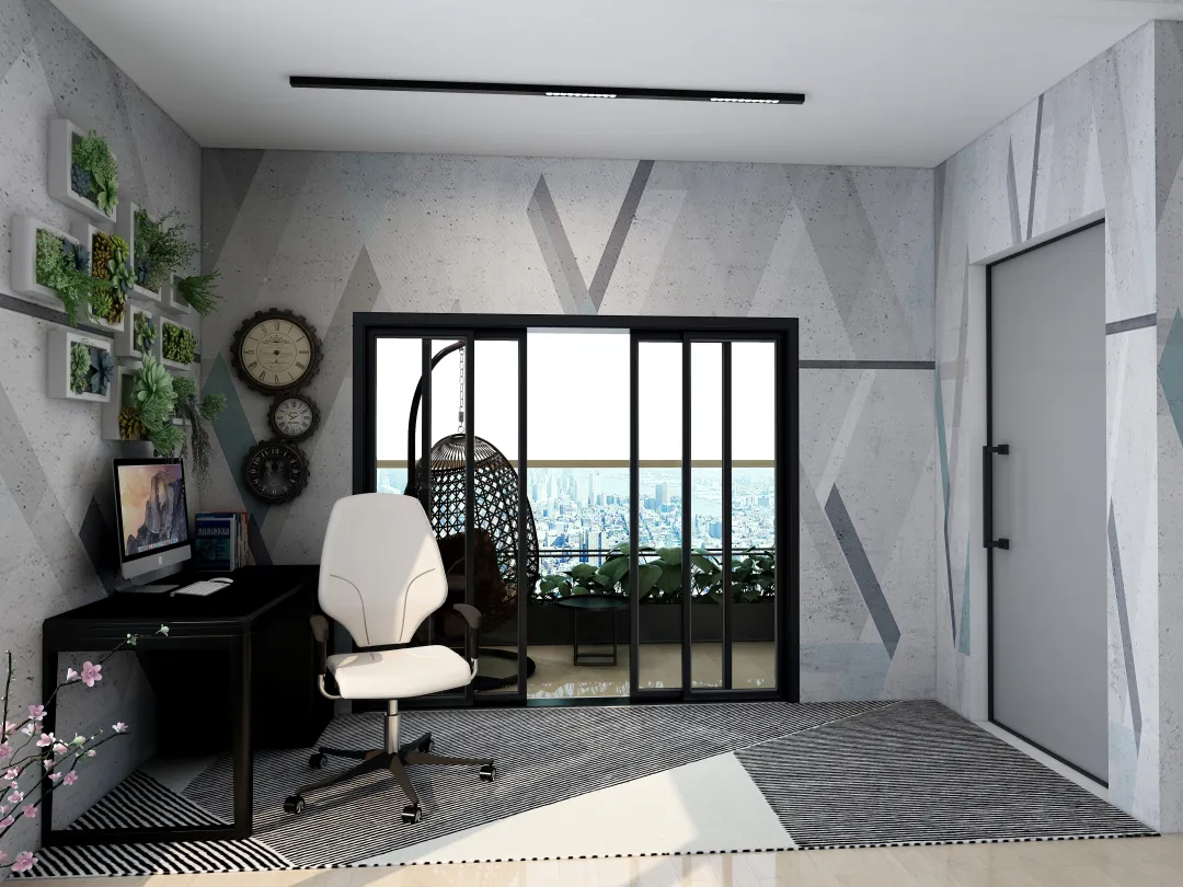traxarchlab的装修设计方案:bedroom with balcony elite design