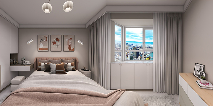 王强15009618853W-湖畔嘉苑四期9#2-1401-改-装修设计方案