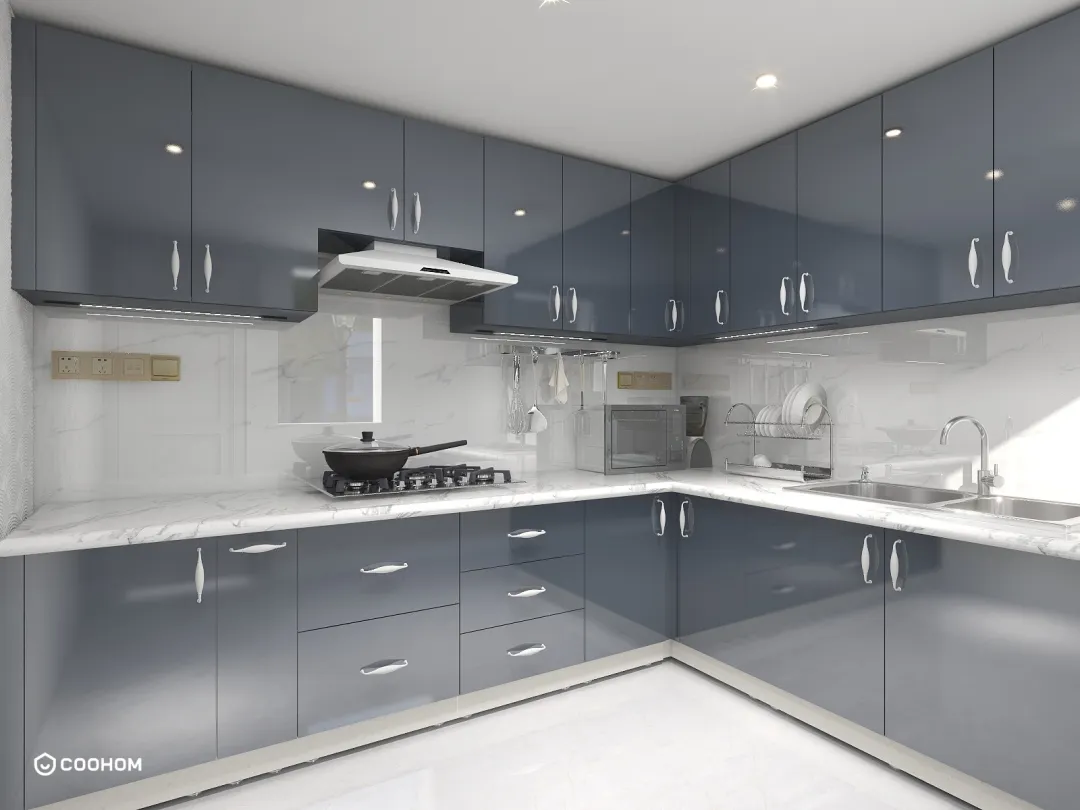 er.iqbal129的装修设计方案:L shaped kitchen design 