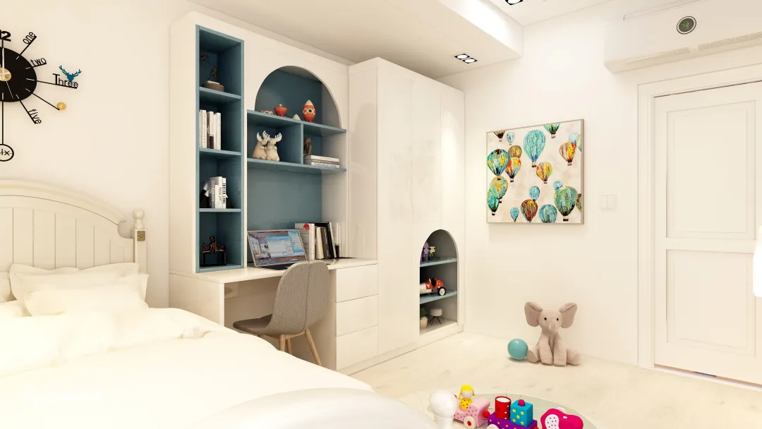 mostafaahmedmarey1的装修设计方案:CHLID BEDROOM 11 M2