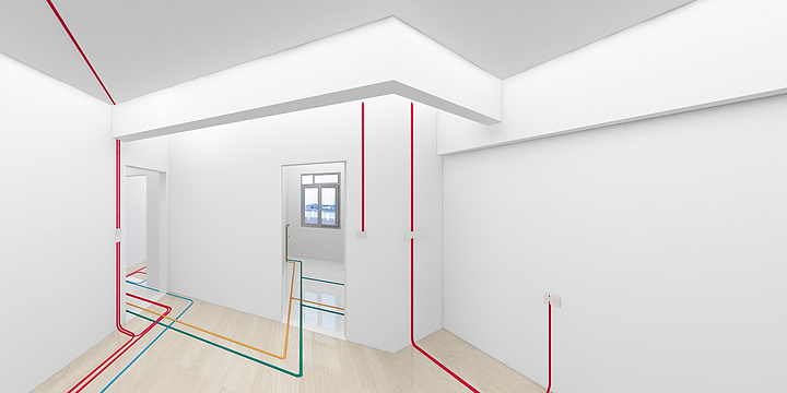 郦庭装饰-01户型水电渲染-装修设计方案