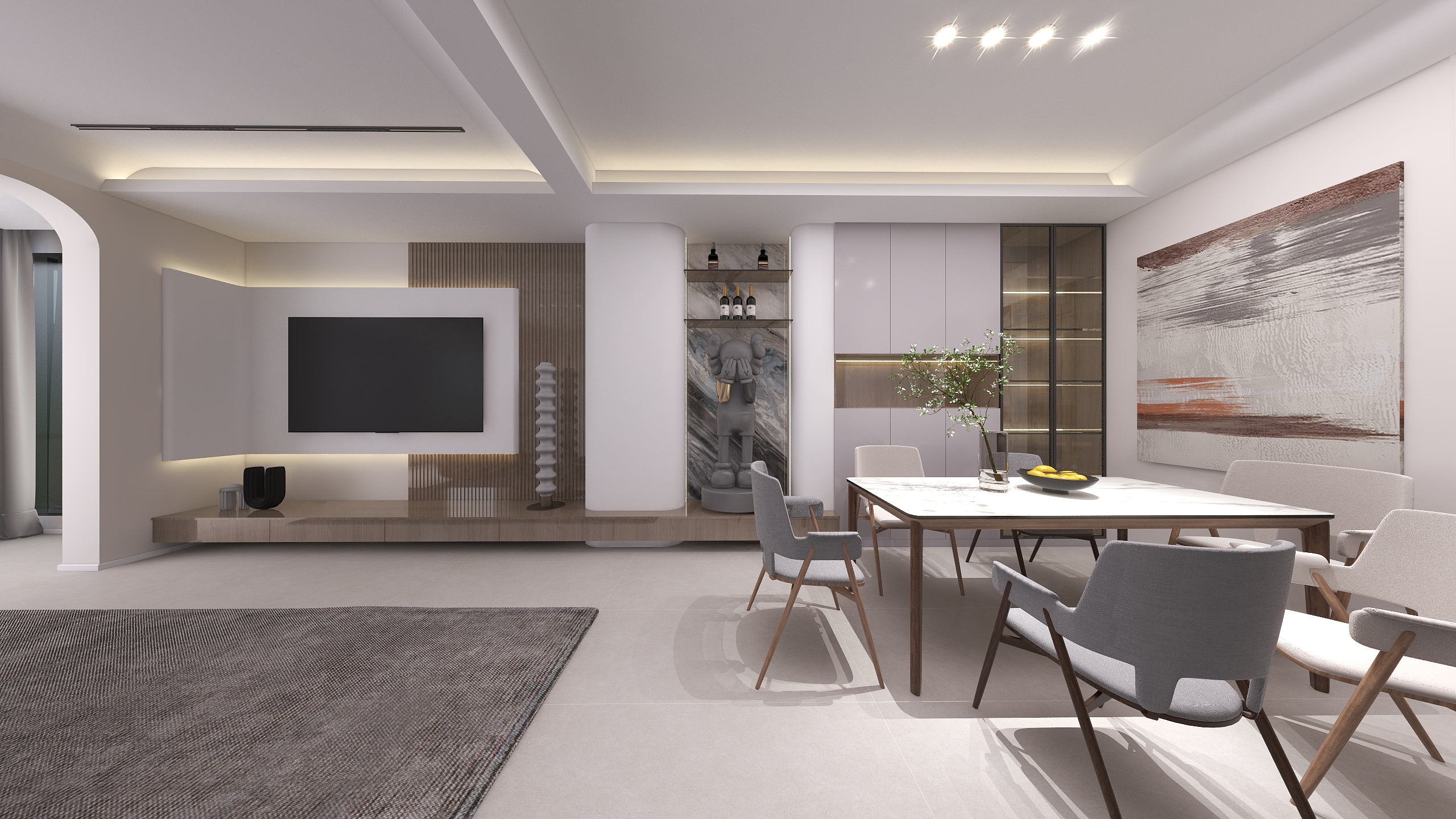 黄正恺-春江花园韦美女现代奶油风-装修设计方案