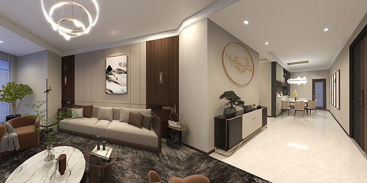 设计师曾铮-京华府一层-装修设计方案