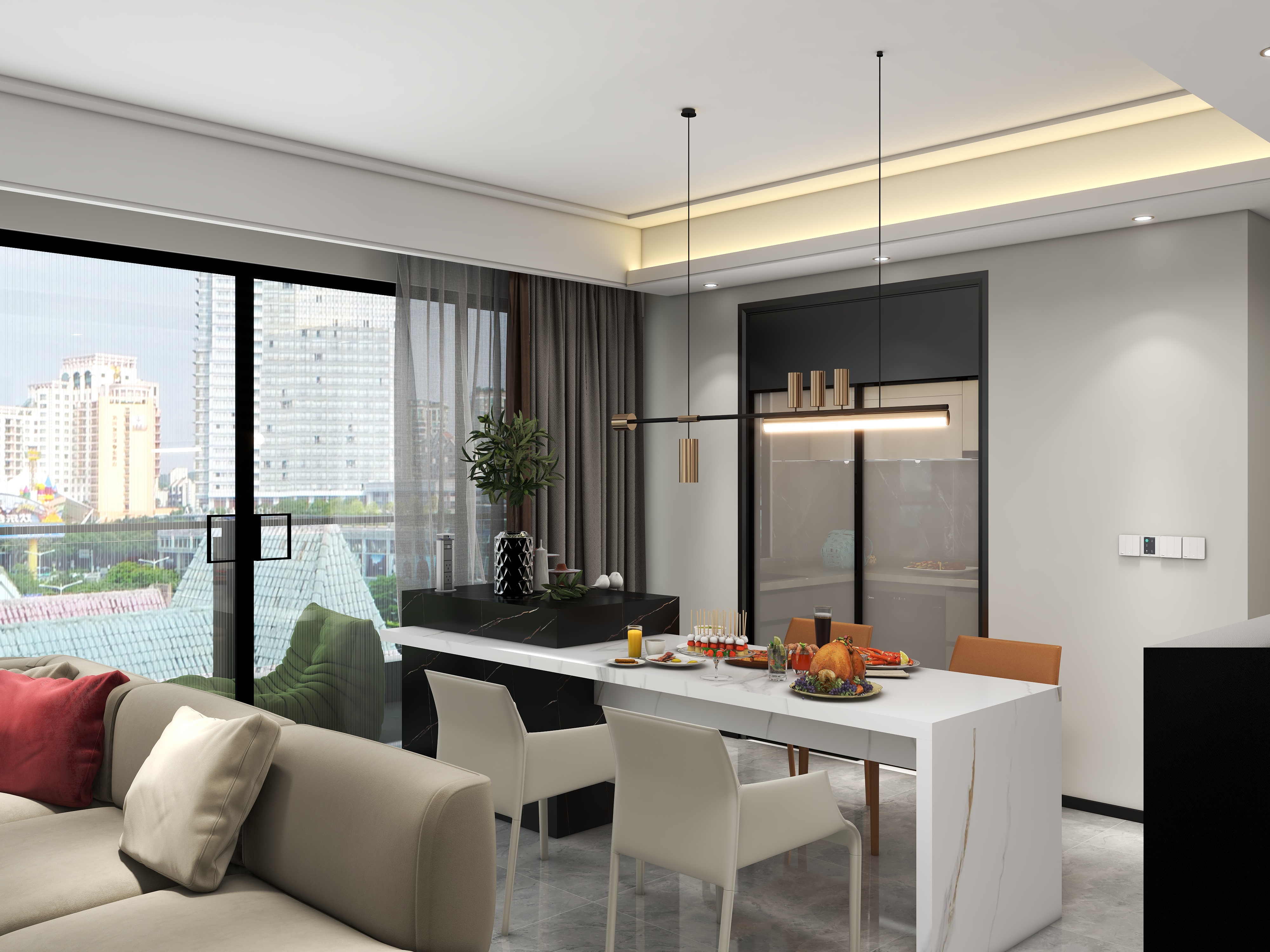 萧欢PCqk-東莞-保利·首铸天际-二栋-01户型-140㎡-极简设计-02-装修设计方案