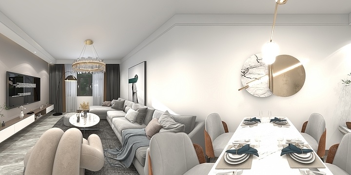 lllan设计-方兴 凤凰台8-607-装修设计方案