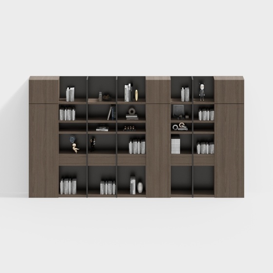 Modern combination bookcase