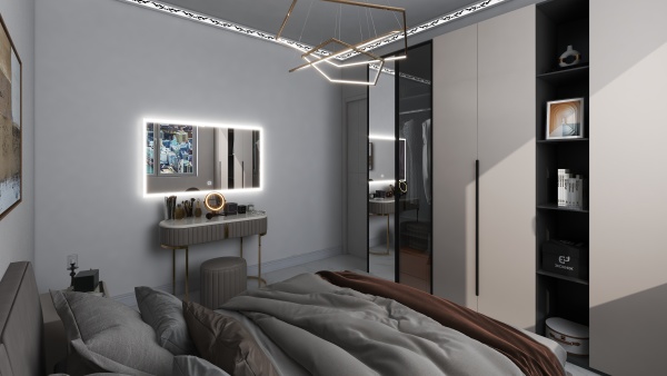 nadia.ababou25的装修设计方案Interior design and rendering of an apartment