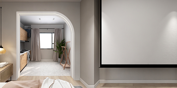 Cc全案室内设计-单间民宿（奶油风格）-稿二-装修设计方案