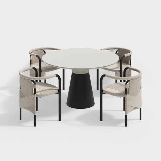 Scandinavian Dining Sets,Gray