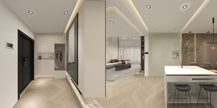 与岸设计工作室-迎新-简奢复式-装修设计方案