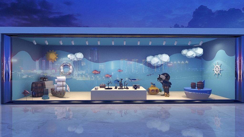 番茄酱拌粉-橱窗-装修设计方案