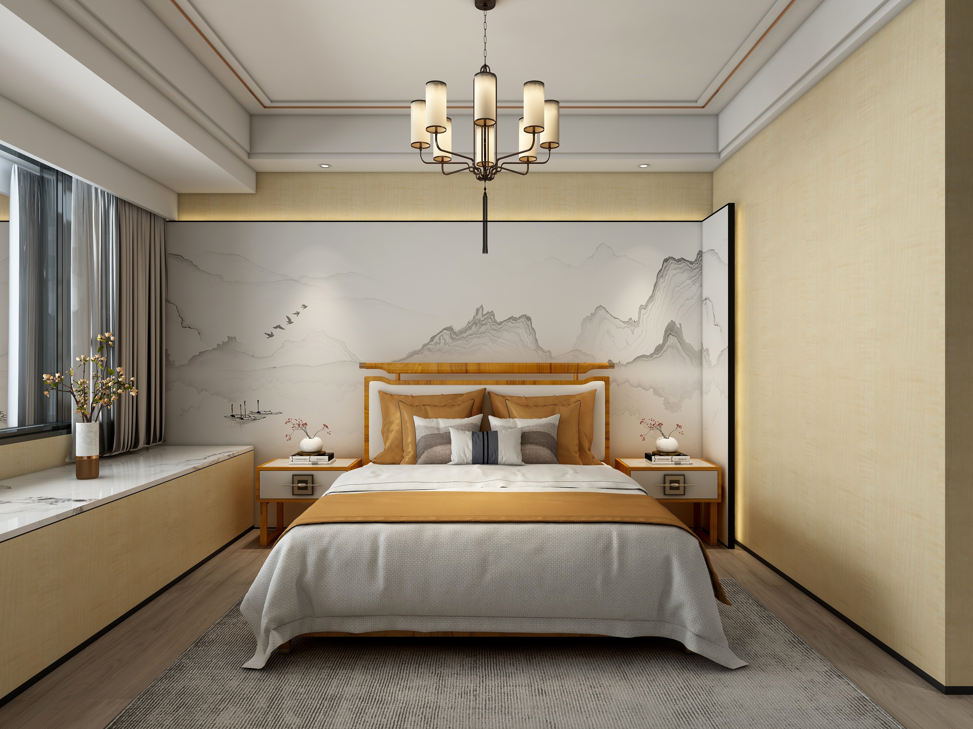 啃甘蔗吗-高总-新中式--装修设计方案