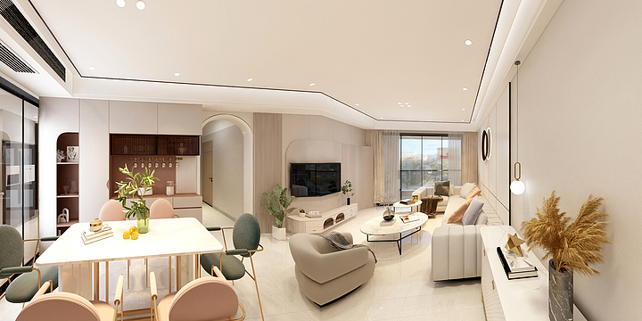 靓家居丨靑杨Design-大埔御景豪庭01户型样板-装修设计方案