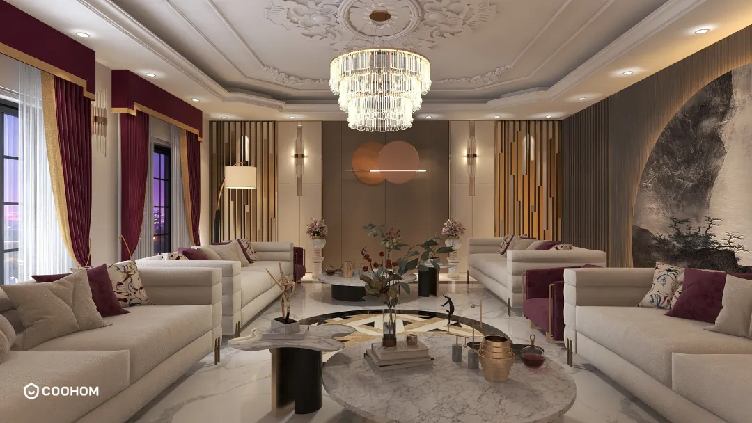 Danube Home的装修设计方案:Living Room