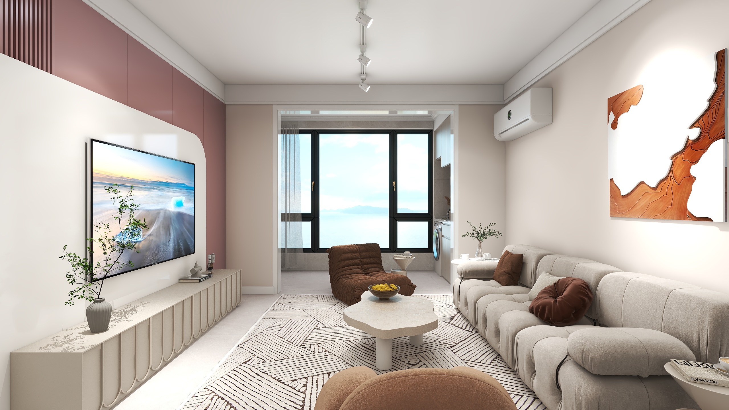 冠堂装饰顾轲设计-东方小区130平三居装修效果图