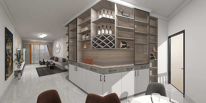 中睿板川整装设计-南国公馆-C1-1801-装修设计方案