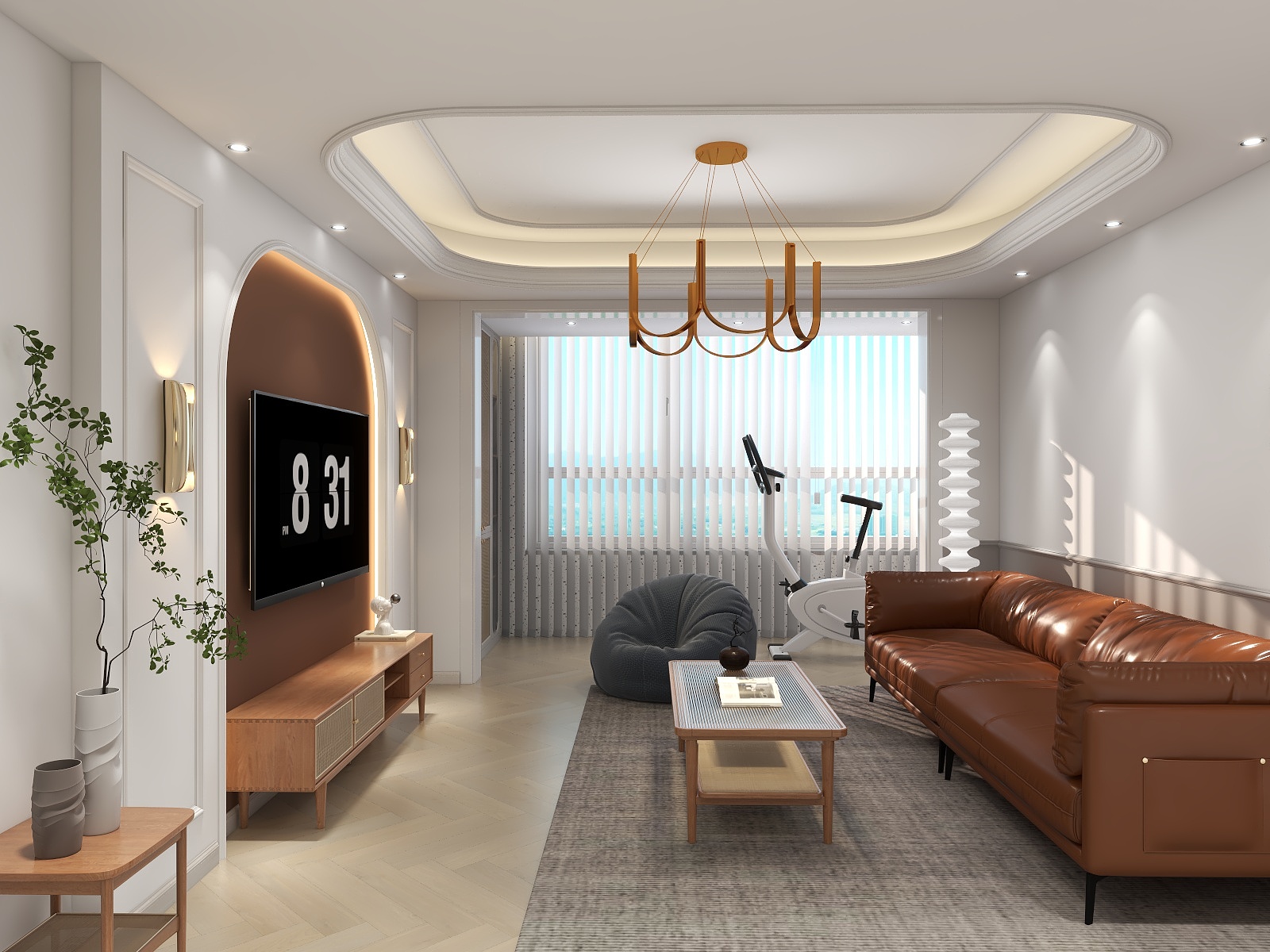 AI筑巢装饰-90㎡1室-装修设计方案