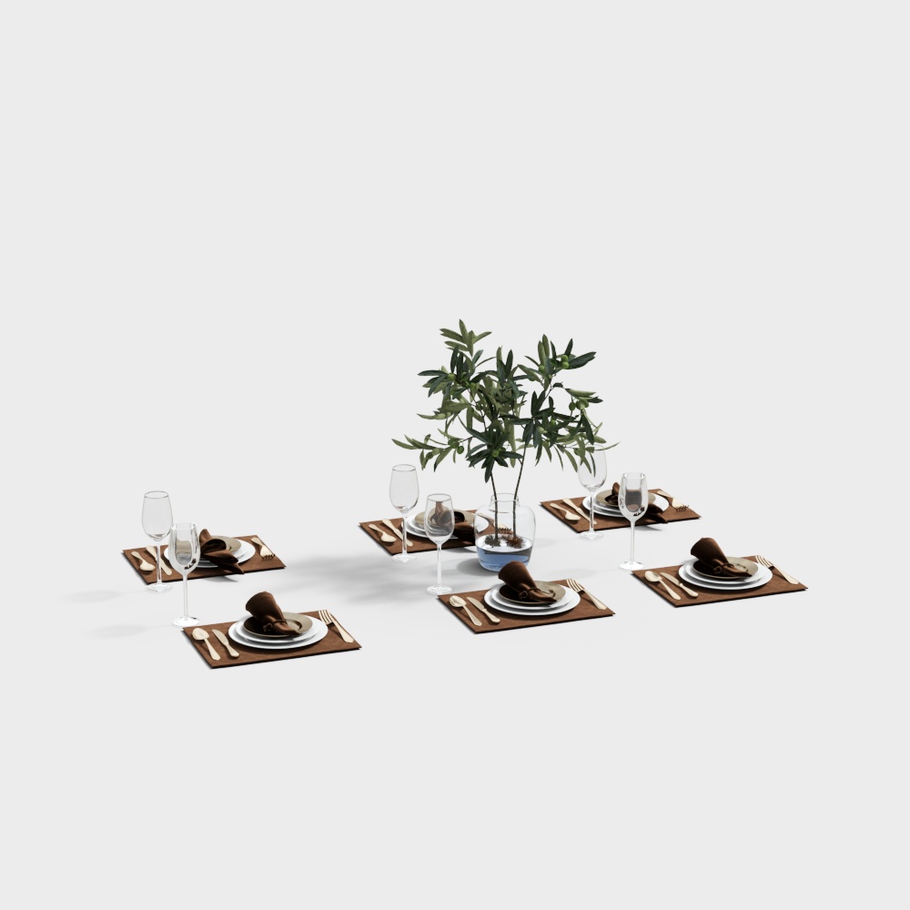 MasaSanty/玛萨圣帝-现代轻奢客厅餐桌饰品  【Tyche/堤喀系列】3D模型