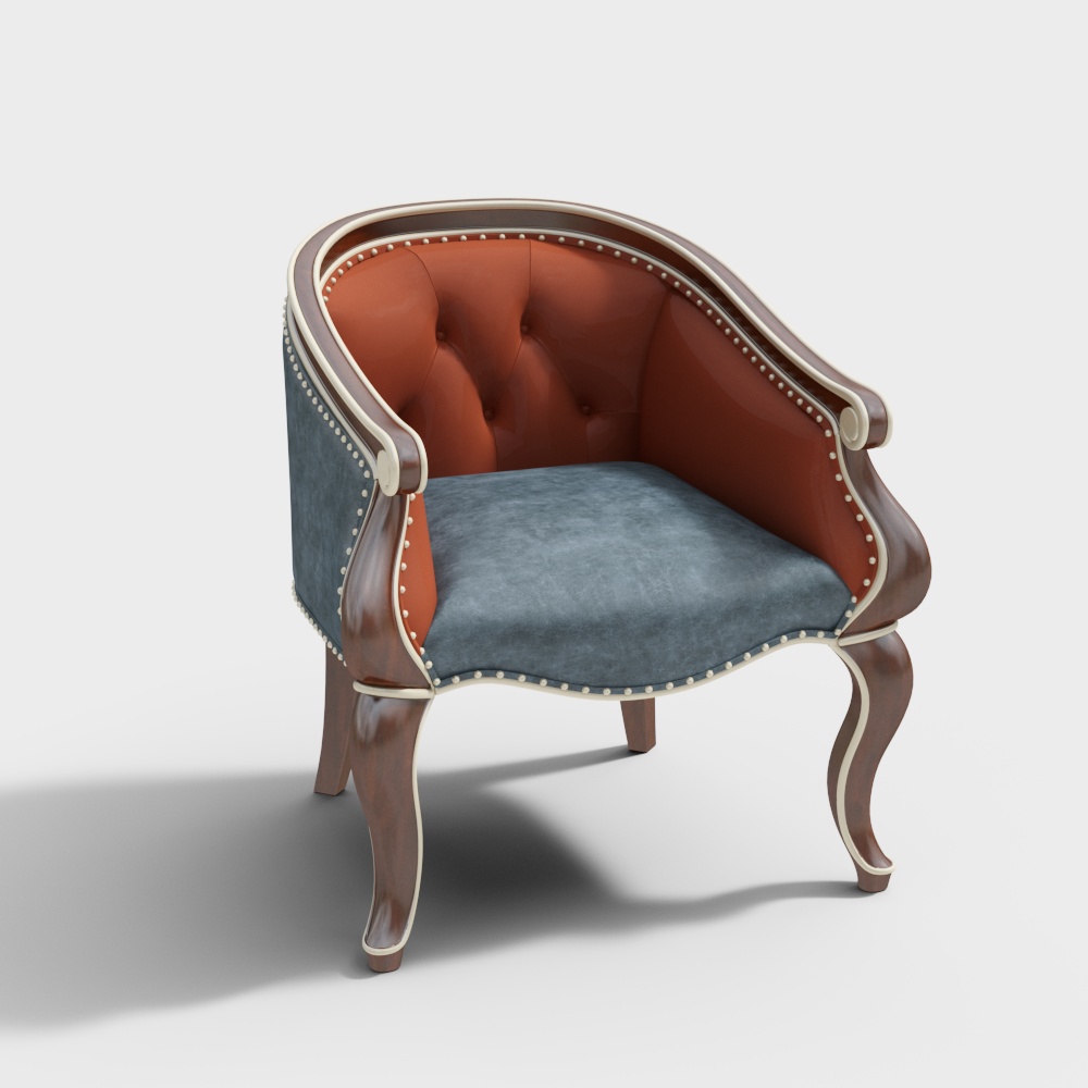 MH-新古典-时尚-9103卧室椅3D模型
