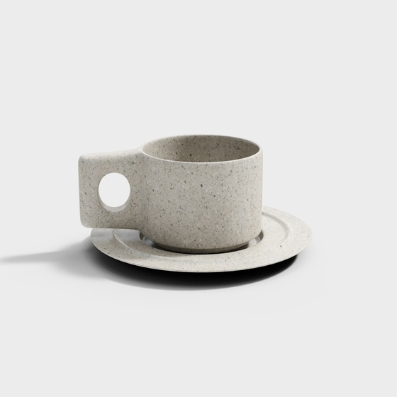 Modern cream style coffee cup