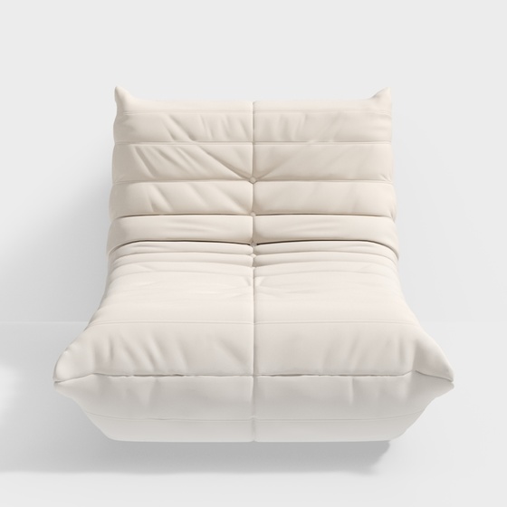 Modern cream style single sofa