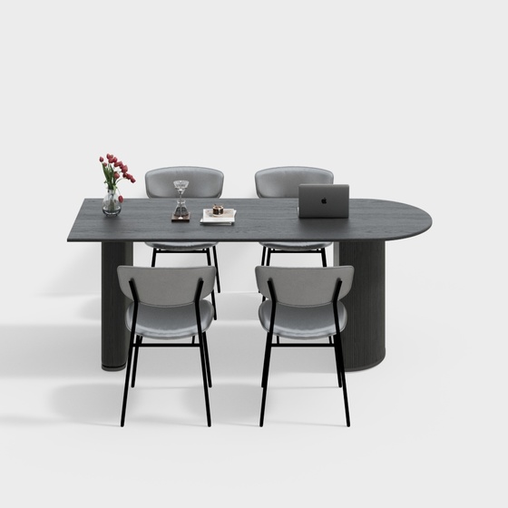 Modern dining table and chair set