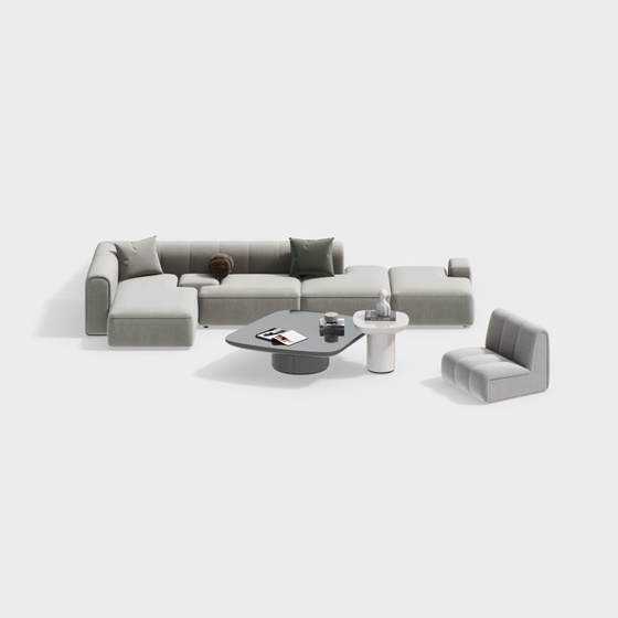 Wabi-sabi style sofa set