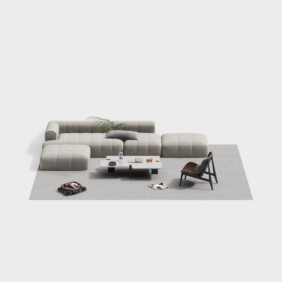 Wabi-sabi style sofa set