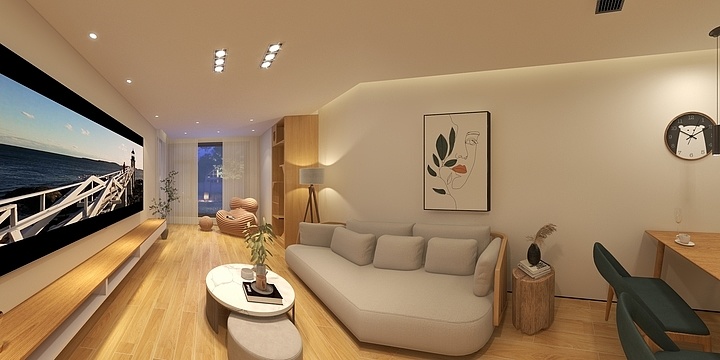 一点一滴TMWb-德信海德公园83.00㎡A2’3室2厅1卫1厨-装修设计方案