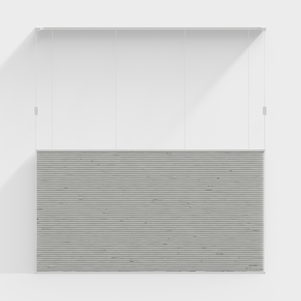 20-蜂巢帘-上下合式-透光-1.6m3D模型