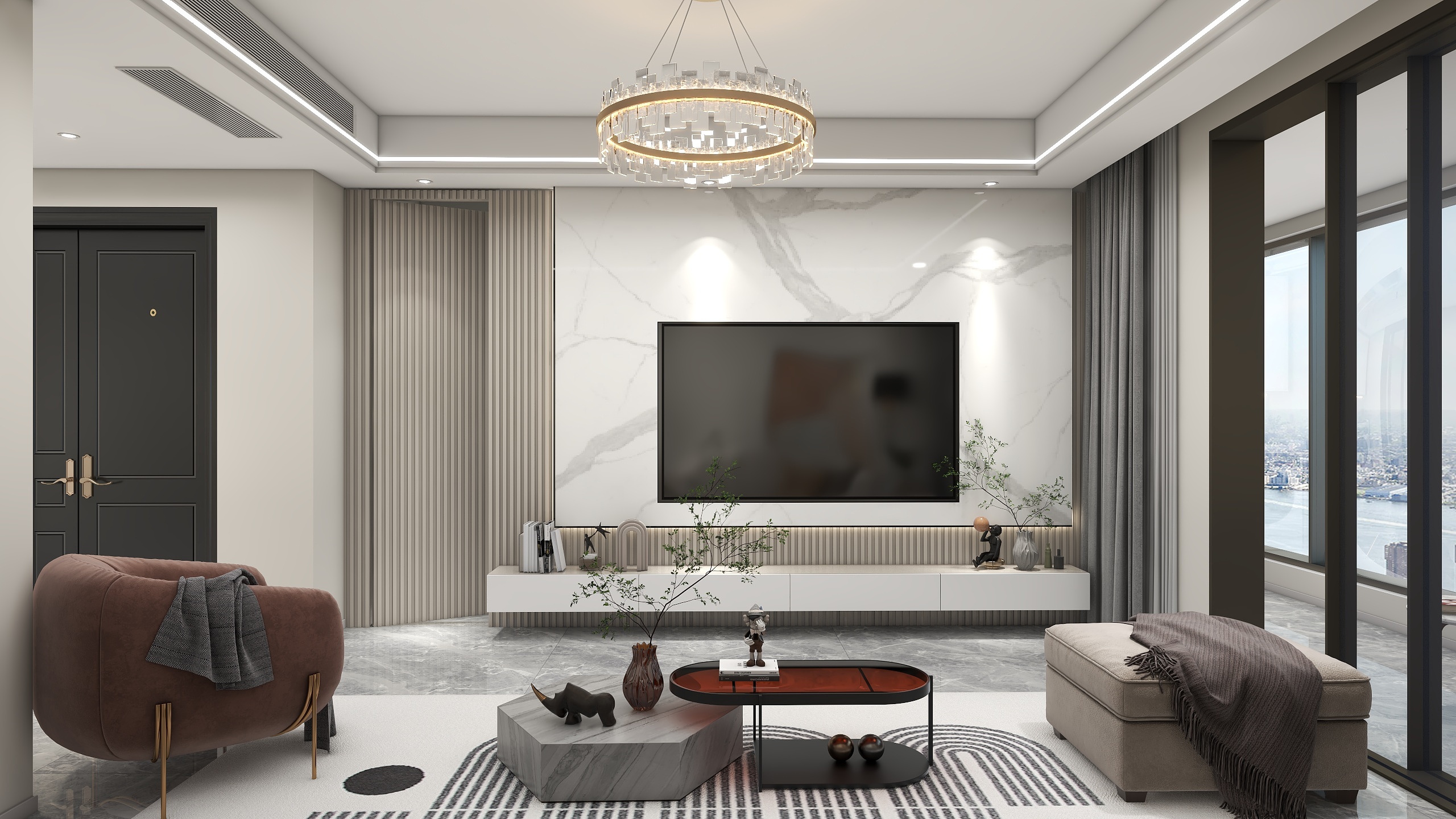 .x1-现代轻奢装修效果图