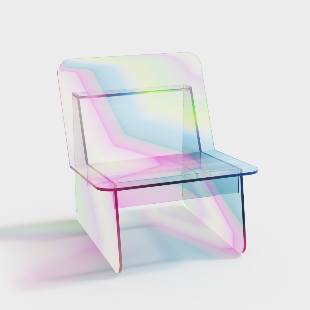 现代彩虹休闲椅