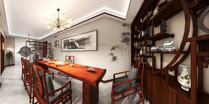 室内设计LSM-茶室-副本-装修设计方案
