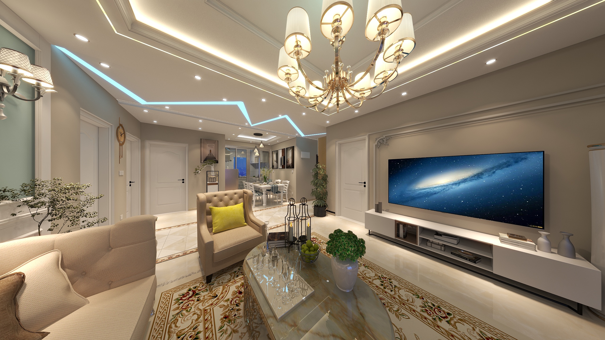 我是个苹果-120㎡3室-装修设计方案