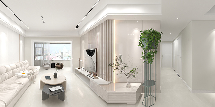 乐巢设计装饰-绿地之窗3-1302-装修设计方案