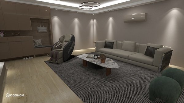 surajatal940的装修设计方案Modern Living room with massaging chair.