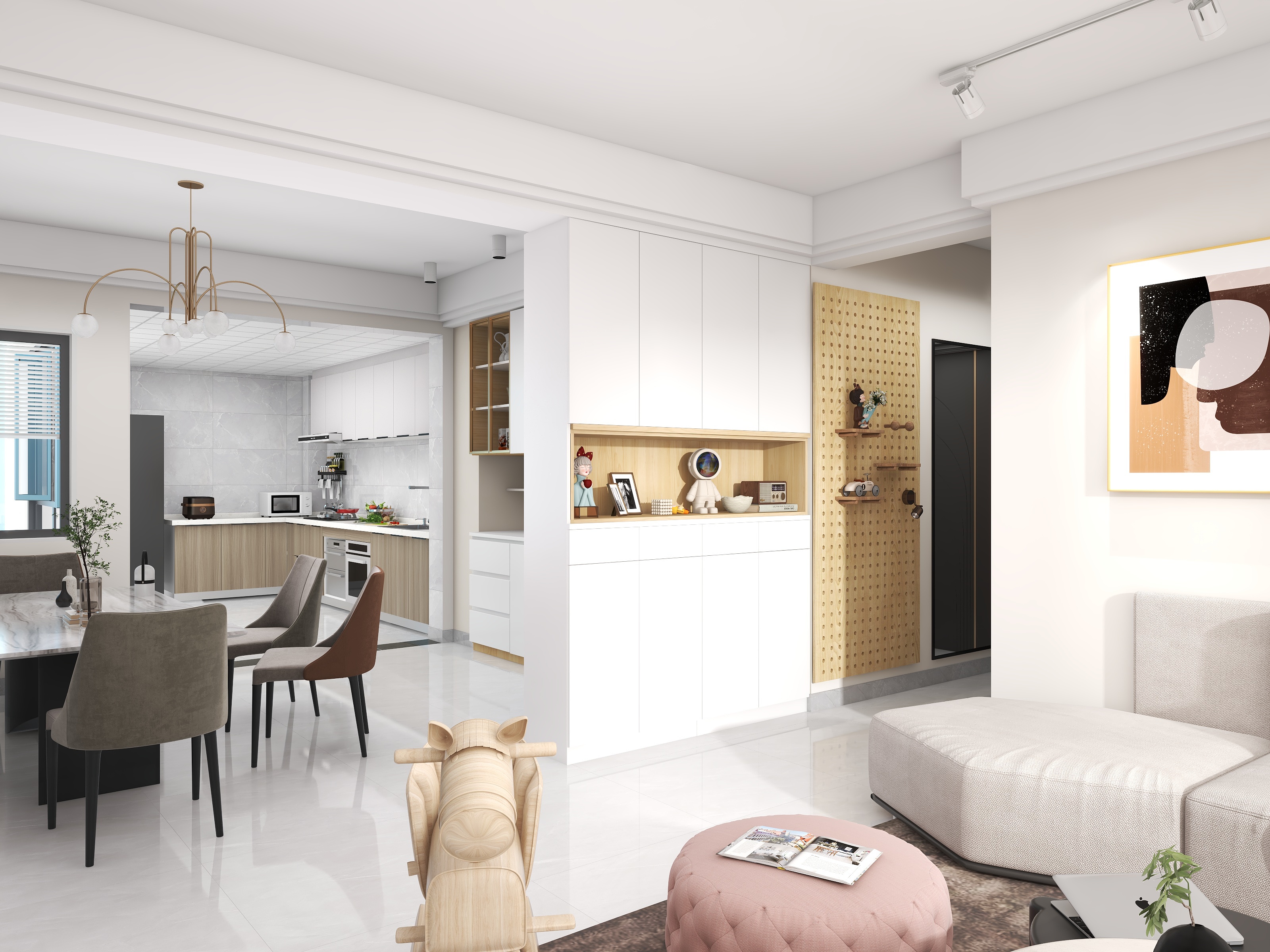 陈陈陈陈陈师-麒麟华府02户型-北欧奶油风-蒙美女-装修设计方案