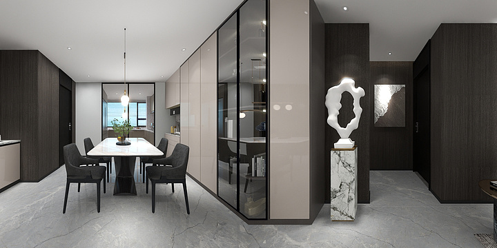 欧红霞-江河颐景城-现代简约-装修设计方案